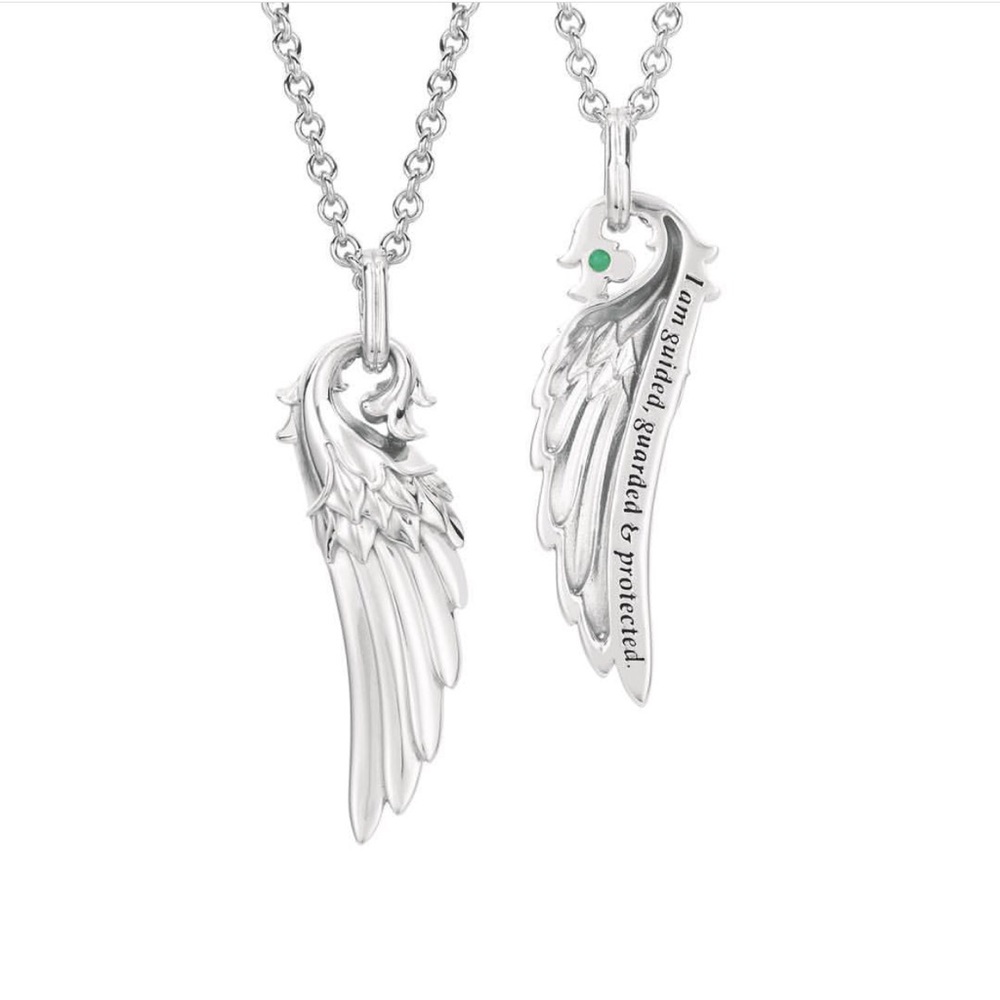 NWT Sterling Silver Unisex Wing Pendent Necklace